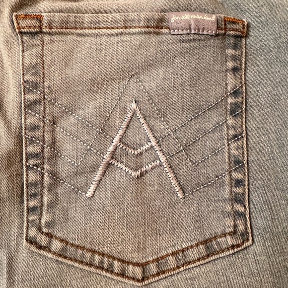 7 For All Mankind: "A" Pocket Faded Bootcut Raw Edge Jeans, 31, Sirte - Picture 7 of 7